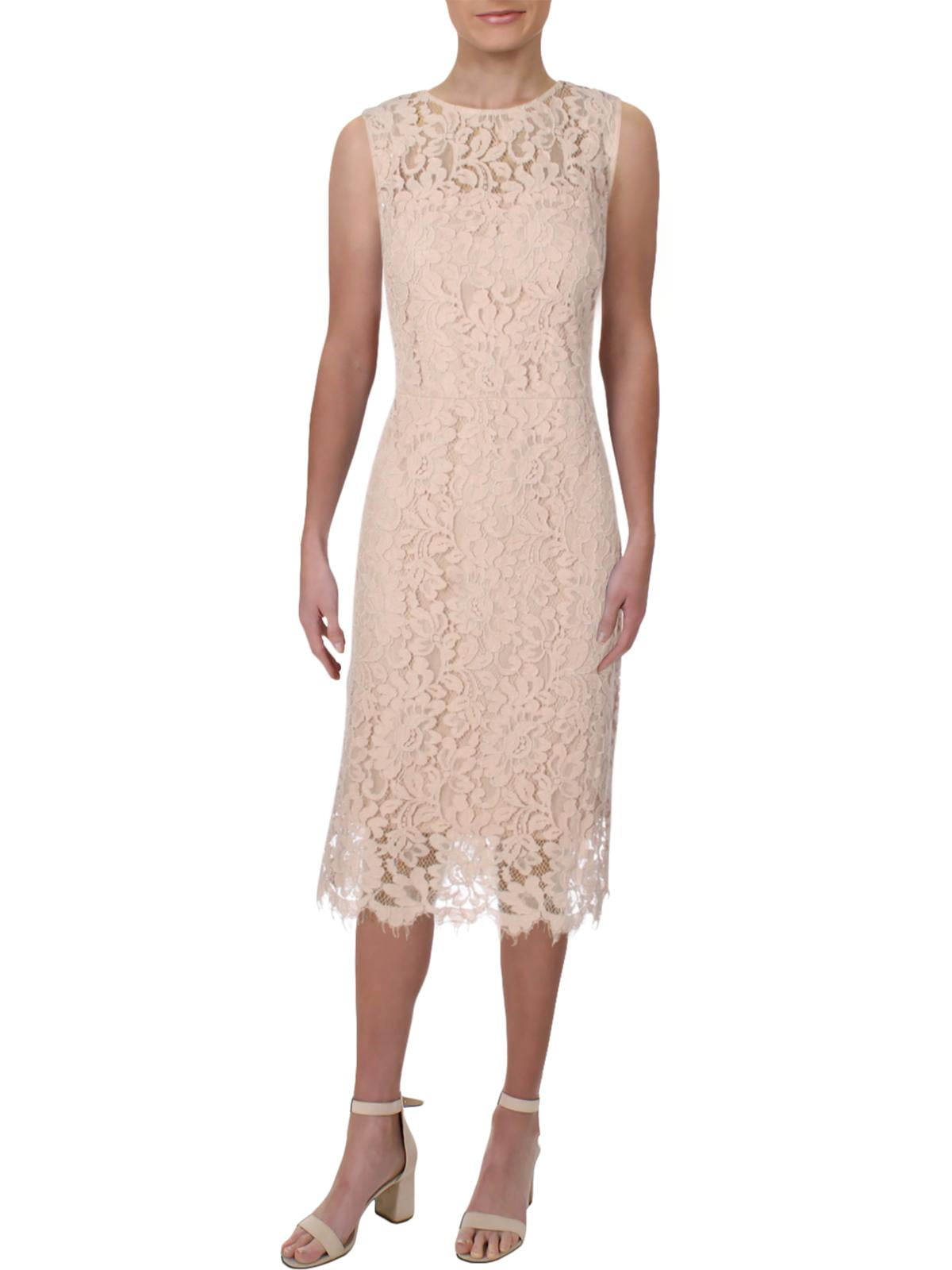 ralph lauren pink lace dress