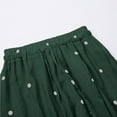 thumbnail image 4 of Cukeondy Green Skirts for Women Linen Flowy Casual A Line High Elastic Waisted Ankle Length Midi Skirts Maxi Skirt, 4 of 6