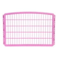 thumbnail image 3 of IRIS USA 24" Exercise 4-Panel Pet Playpen, Puppy Pet Small Medium Dog Pen Keep Pets Secure Easy Assemble Rust-Free Heavy-Duty Molded Plastic Customizable, Pink, 3 of 6