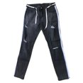 thumbnail image 6 of Men's Denim Long Pants, Side-Striped Distressed Ripped Zip Slim Jeans, 6 of 7