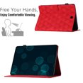 thumbnail image 6 of Feishell for Samsung Galaxy Tab A 8.0-inch SM-T350/P350 Case, Embossed PU Leather Wallet Case with Multiple Angles Kickstand & Pencil Holder, Folio Magnectic Cover with Smart Auto Wake/Sleep,Red, 6 of 10