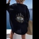 thumbnail image 5 of Vestido de Lentejuelas de Gran Tamaño para Mujer, Larga, Abotonado, para Playa, Verano 2025 Negro M, 5 of 6