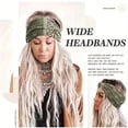 thumbnail image 5 of 2025 new women's wide headband, 4-piece bohemian style headband, sports headscarf, large sports elastic anti slip large headband, 5 of 8