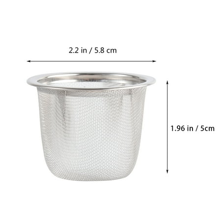 

8pcs Stainless Steel Tea Filter Metal Infuser Sturdy Tea Strainer for Home (Diameter 5.8cm x Height 4cm)