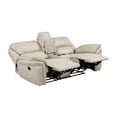 thumbnail image 3 of Tony Manual Reclining Loveseat w Center Console- USB Ports- Sand Brown, 3 of 7