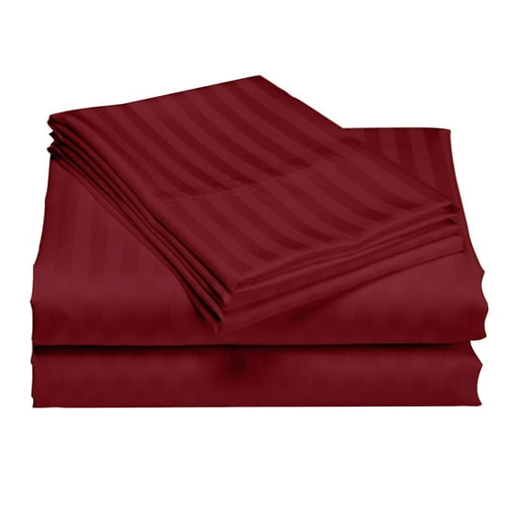 Four-Piece Set Four Pieces Beddings Wine Red King Style