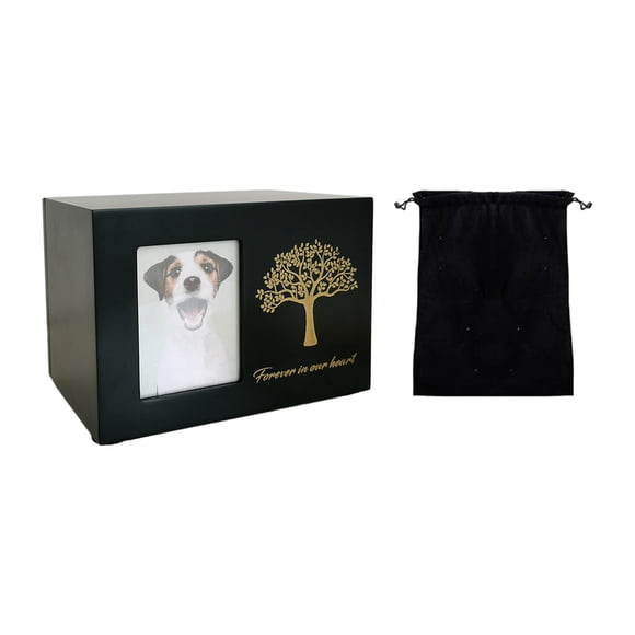 DOLITY Cremation Urn for Dogs Commemorative Wooden Souvenir Gifts Pet Memorial Urns