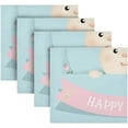 thumbnail image 5 of Dreamtimes Easter Bunny Cloth Napkins Set of 4, Oversized Washable Reusable Polyester Dinner Table Napkins for Family, Restaurant, Party Decor, 20 x 20 Inch, 5 of 7