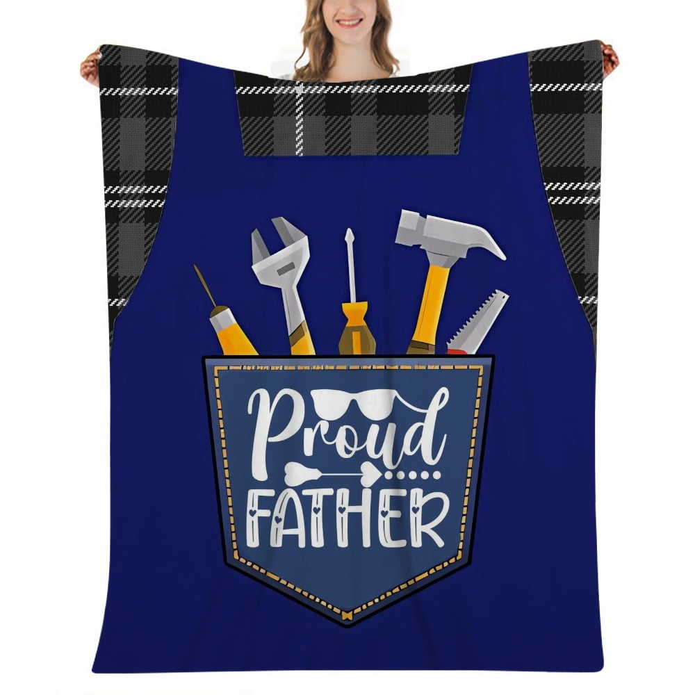 Happy Fathers Day Yellowstone Oversized Silk Touch Throw Blanket(59x79