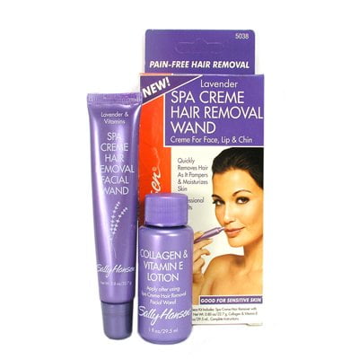 Sally Hansen Spa Creme Hair Removal Wand Lavender 2 Piece Kit
