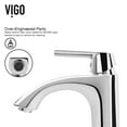 thumbnail image 3 of VIGO Linus Single Handle Single-Hole Bathroom Vessel Faucet in Chrome, 3 of 12