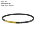 thumbnail image 2 of Uxcell 41" Pitch Length, B41 V-Belts B-Section Rubber Drive Belts 2 Pack, 2 of 5