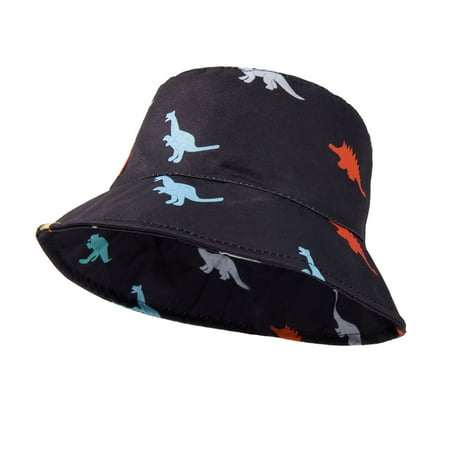 

Sunisery Infant Baby Bucket Hat Cartoon Dinosaur Print Wide Brim Beach Sun Fisherman Caps for Boy Girl Summer Outdoor Seaside