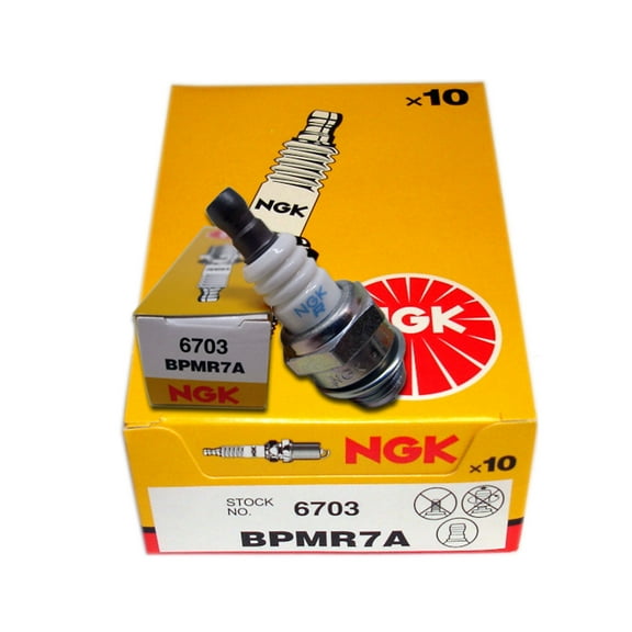 OEM NGK Spark Plugs 10 Pack for Husqvarna & Stihl Chainsaws fits Many Engine Models / 6703-10PK BPMR7A BPM7A