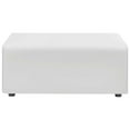 thumbnail image 3 of Modway Mingle Vegan Leather Ottoman in White, 3 of 7