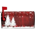thumbnail image 2 of Merry Christmas Mailbox Covers Magnetic 21" X 18" Winter Snowflake Tree Mailbox Cover Standard Size Mailbox Wraps Post Letter Box Covers Garden Decorations Outdoor, 2 of 6