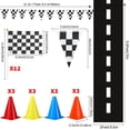 thumbnail image 2 of Set de conos de tráfico y banderas de carreras Skylety de Party Supplies, 2 of 6