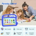 thumbnail image 3 of Kids Tablet 7 inch, Android 12 Tablet for Kids, 4GB RAM 32GB ROM Toddler Tablet, Bluetooth, IPS Screen, Parental Control, Dual Camera Shockproof Case for Educational, Games, 3 of 7