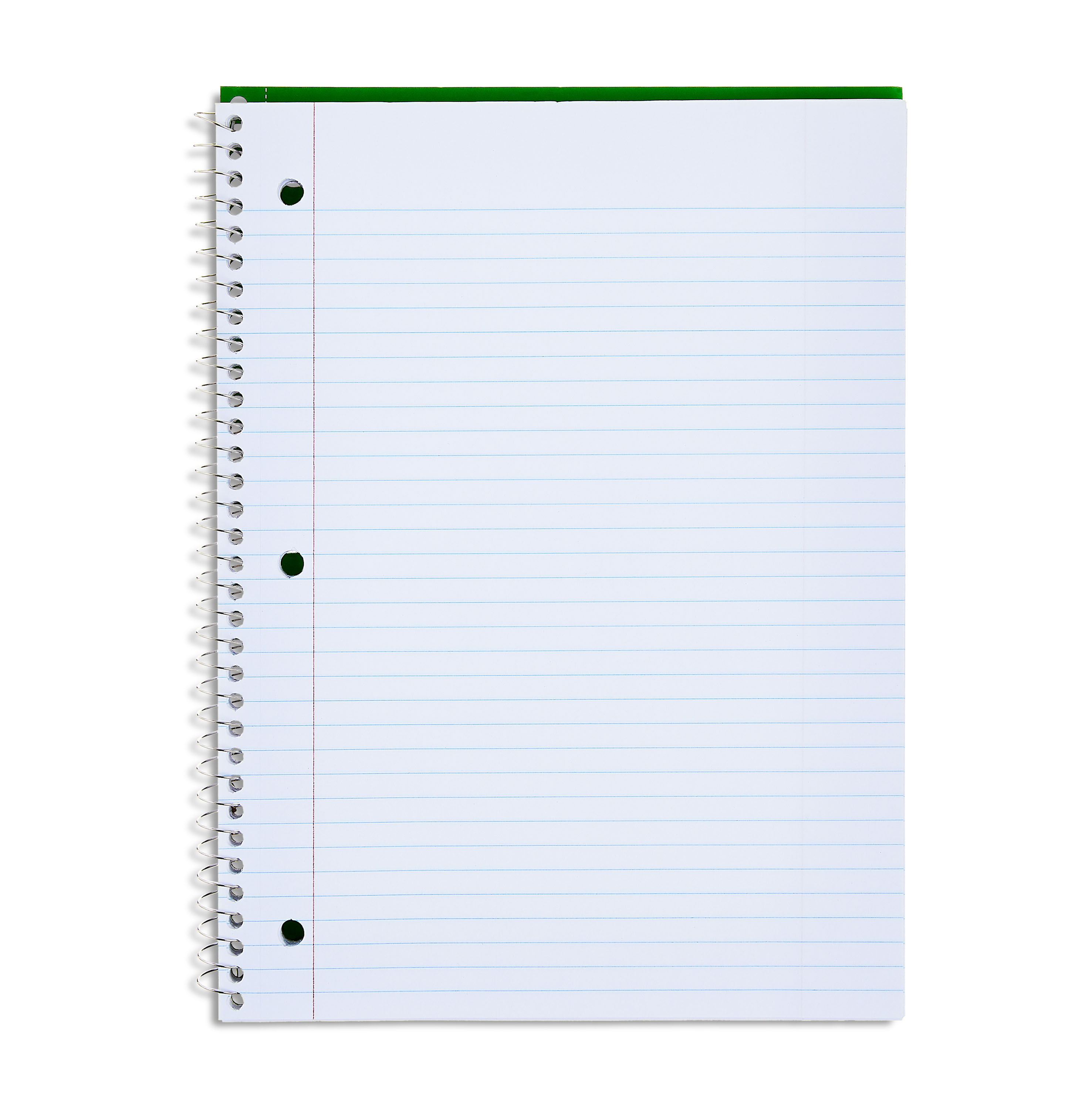 Cuaderno 1 materia Pen+Gear College Ruled, 8 x 10.5 pulgadas, verde, 70 hojas 2