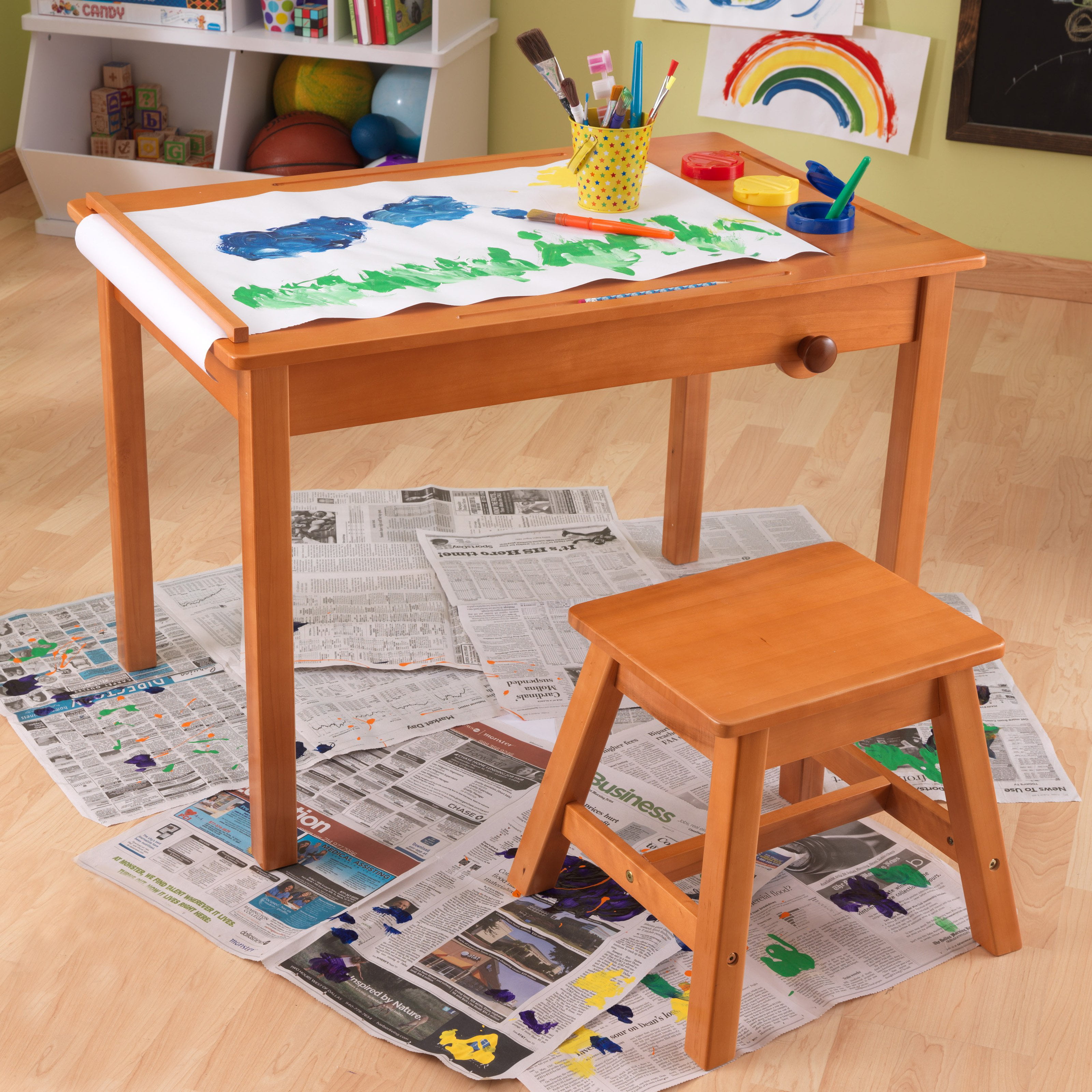 Kidkraft Art Table With Stool 26952