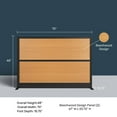 thumbnail image 5 of Luxor Beechwood Modular Wall Room Divider System - 70" W x 48" H, Freestanding, 5 of 7