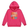 thumbnail image 6 of Boys Hoodies Set Jesus Loves You Hooded Sweatshirts Warm Letter Print Long Sleeves Loose Pullover 2 PC Outfits Kids New Year Sweatshirts for Teenagers 6-7 Years, 6 of 6