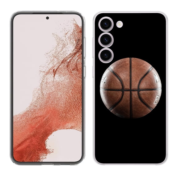 TalkingCase Slim Phone Case Compatible for Samsung Galaxy S23+ Plus 2023, Old Basketball Black Print, Lightweight, Flexible, USA