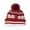 *174-Red, variant on Cutuoiiu Women's Christmas Hat Snowflake Jacquard Knitted Beanie Hat With Pom Pom Winter Warm Rib Cuff Hat for Holiday Party Daily Wear Gifts