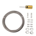 thumbnail image 3 of 1 Set Stainless Steel Wire Cable Railing Kits Wire Rope Cable Crimping Sleeves Wire Rope Cable Clamp Set, 3 of 8