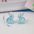 thumbnail image 5 of 10Pcs Luminous Bunny Colorful Glowing in The Dark Miniature DIY Resin Craft Ornament Cute Resin Rabbit Statue Model Phone Case Decor Small Gift, 5 of 5