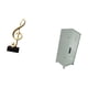 thumbnail image 5 of Set organizador de escritorio con forma de nota musical, fabricado en resina y metal, con compartimentos de almacenamiento seguros. Ideal para regalar, 5 of 8