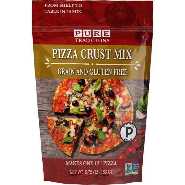 Certified Paleo Pizza Crust Mix, Grain and Gluten Free