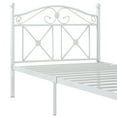 thumbnail image 3 of Modern Contemporary Bedroom Twin Bed Frame White, 3 of 4
