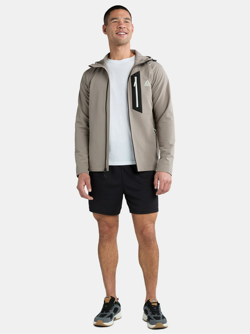 Reebok Men's and Big Men's Textured Stretch Jacket, Sizes S-3XL