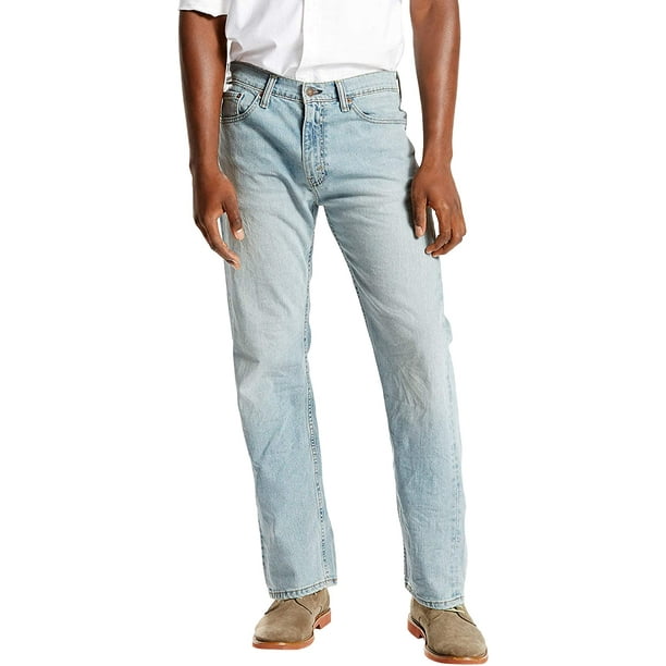 Levis Mens 505 Regular Fit Jeans Regular 34W x 34L Goldentop Waterless -  