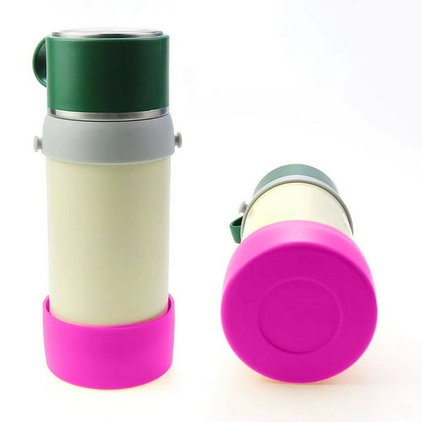 Funda de Silicona para Botella de Agua | Cubierta Protectora Antideslizante y Resistente Al Calor | Se Adapta a Vasos de 7,5 Cm de Diámetro | Evita Arañazos y Golpes | Apta para Lavavajillas | Rosa,