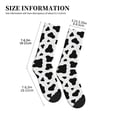 thumbnail image 3 of Men's Cow Spots Print Novelty Athletic Socks Women's Digital Printing Funky Patterned Crew Socks, 3 of 7