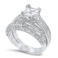 thumbnail image 4 of LaRaso & Bo His Her Wedding Set Trio Couples Silver Engagement Rings 6/8, 4 of 7