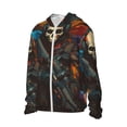 thumbnail image 2 of Haiem Vibrant Skull Soldier UPF 50+ Fishing Shirts for Men Long Sleeve UV Sun Protection Hoodie Non-Mask Outdoor Hiking Shirts, 2 of 8