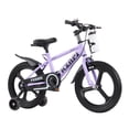 thumbnail image 4 of Holaki 18 inch Kids Bike with Training Wheels & Handbrake for Boys & Girls Ages 5-9, High Carbon Steel Frame Adjustable Seat Kids Bicycle with Kettle Stand & Night Glow for Birthday Gift, Purple, 4 of 10