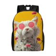 thumbnail image 1 of Fotbe Floral Sunglasses Cat Art Mochila de Viaje para Laptop, Mochila Ejecutiva Delgada y Resistente 15.6", 1 of 8