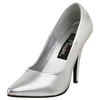 5 Inch Sexy High Heel Shoe Womens Dress Shoes Classic Pump Shoes Silver