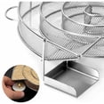 thumbnail image 3 of Generador de humo frío redondo FlkwoH para ahumadores profesionales - Caja ahumadora de pellets para ahumar carne y pescado con cepillo de limpieza para parrilla de barbacoa, 3 of 5