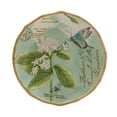 thumbnail image 3 of Fitz and Floyd Toulouse Butterfly Green 9" Round Stoneware Party Plate (4 Count), 3 of 4