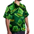 thumbnail image 2 of Saint Patrick's Day Men's Short Sleeve Beach Shirts Poplin Spread Collar Tops Casual Printed Button Down Summer Unisex, 2 of 6