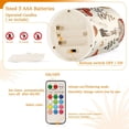 thumbnail image 4 of Mushroom Fallen Leaves Flameless Candles with Remote Timer LED Battery Operated Flickering Candle Light for Festival Wedding Home Party, 4 of 7