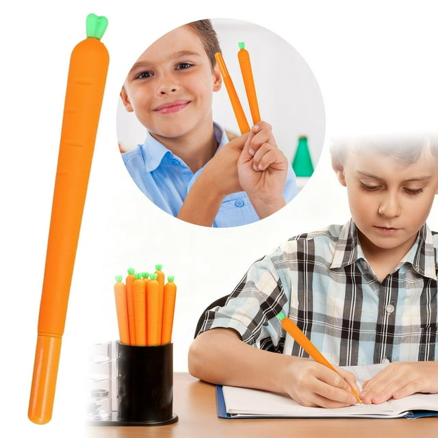 BotaniNest Cute Cartoon Carrot Gel Pen Student Stationery For Kids & Festivals 10ml
