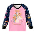thumbnail image 3 of eczipvz Girls Pajamas Set Kids Long Sleeve Pjs Cotton Pajamas,Size 5-6 Years, 3 of 3