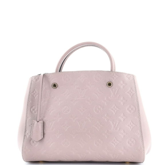Pre-Owned Montaigne Handbag Monogram Empreinte Leather MM By Rebag