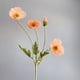 thumbnail image 1 of Simulación de flores de amapola, flores de seda, flocado, simulación de amapola de 4 cabezas, 1 of 6